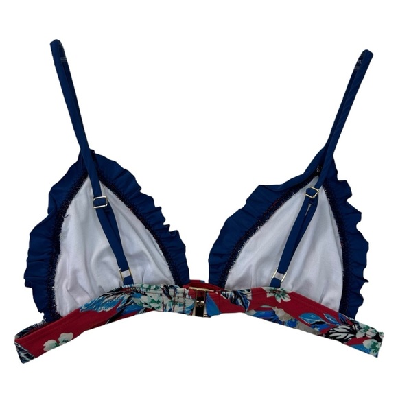 Diane von Furstenberg - “Cheeky Ruffle Bikini” High-Waist - Est Size XS/0, Red - Picture 11 of 16